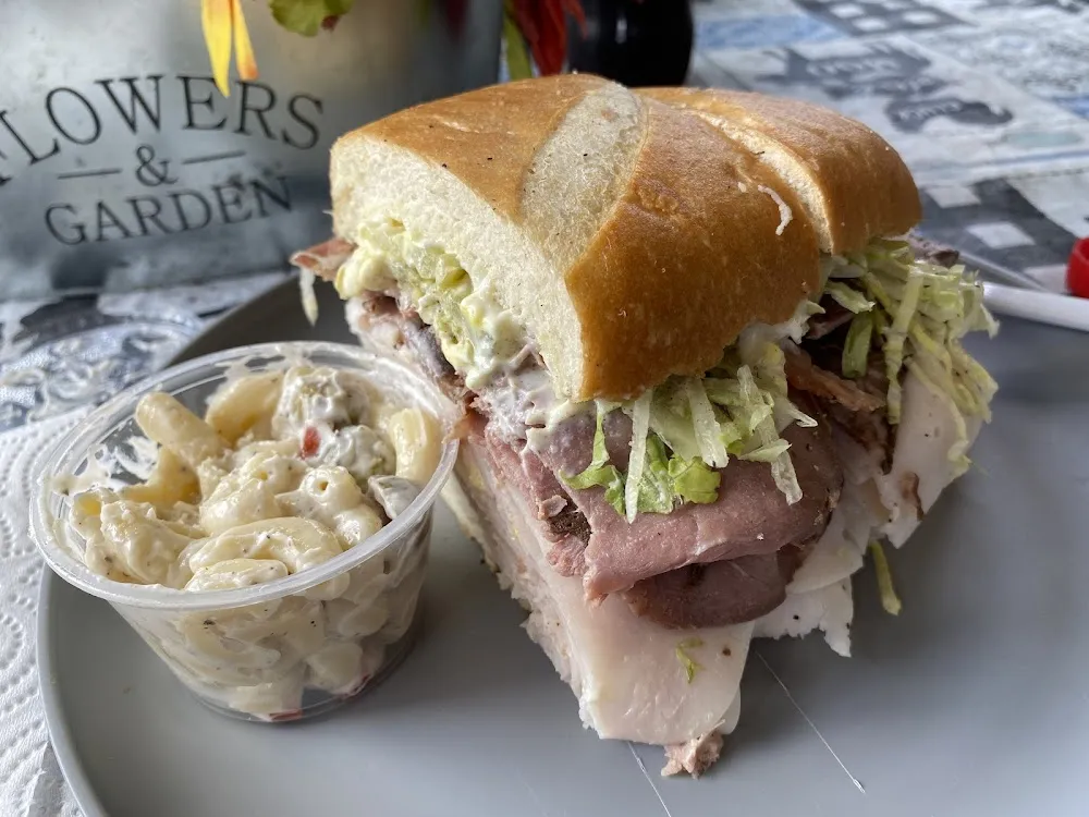 Small Sandwich and Macaroni Salad